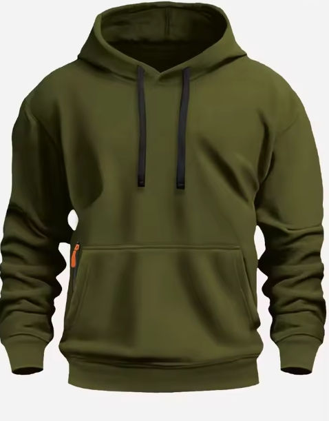 Thumbnail: Fall/Winter New Arrival Men's Fleece Hoodie High Quality Solid Color Hooded Swea