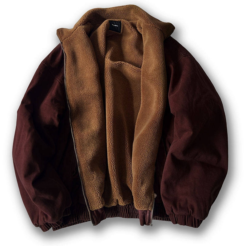 Thumbnail: Japanese Vintage MenPolar Wool Jacket Winter High Quality Coat Thick Korean Stre