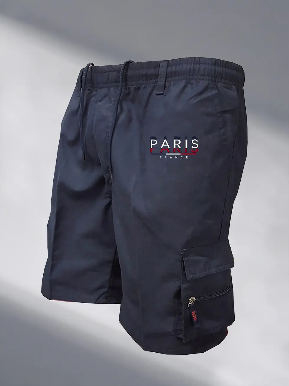 Thumbnail: Men's Paris Printed Cargo Shorts Fashion Casual Multi-pockets Work Shorts Outdoo