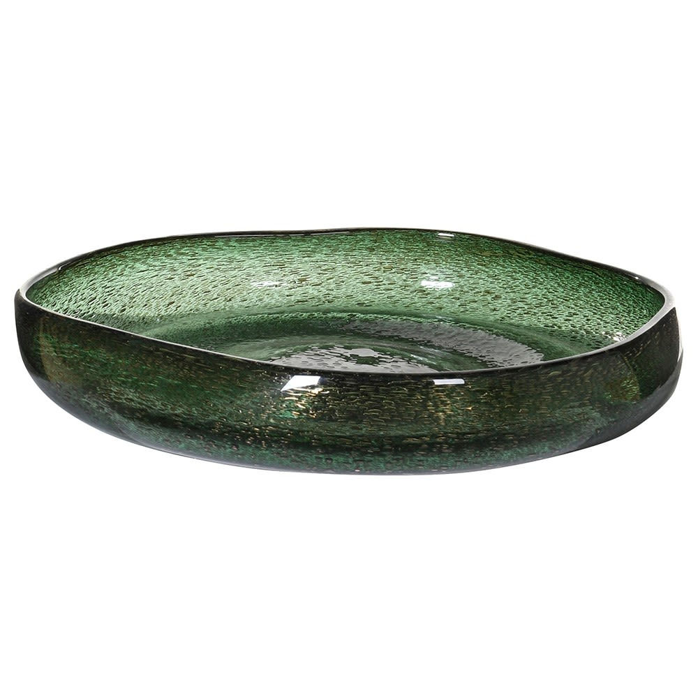 Green Glass Bowl