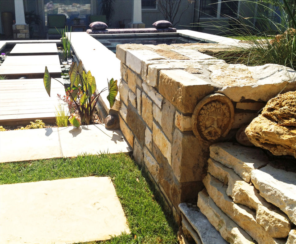 Pool design and landscaping