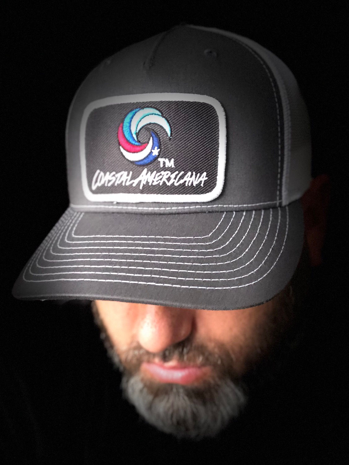 Black Patch Hat Trucker Graphite