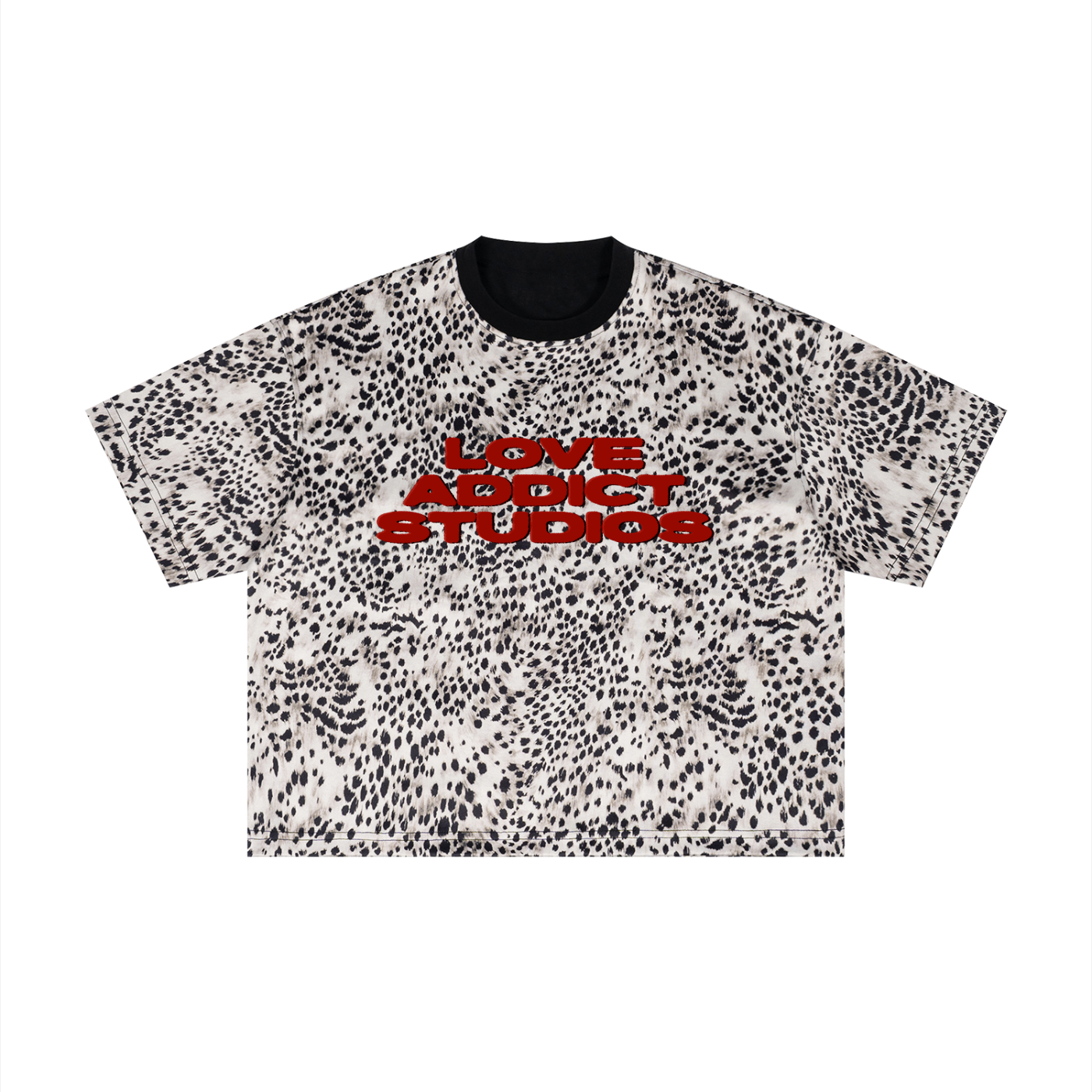 Unisex Leopard Print Boxy T-Shirt
