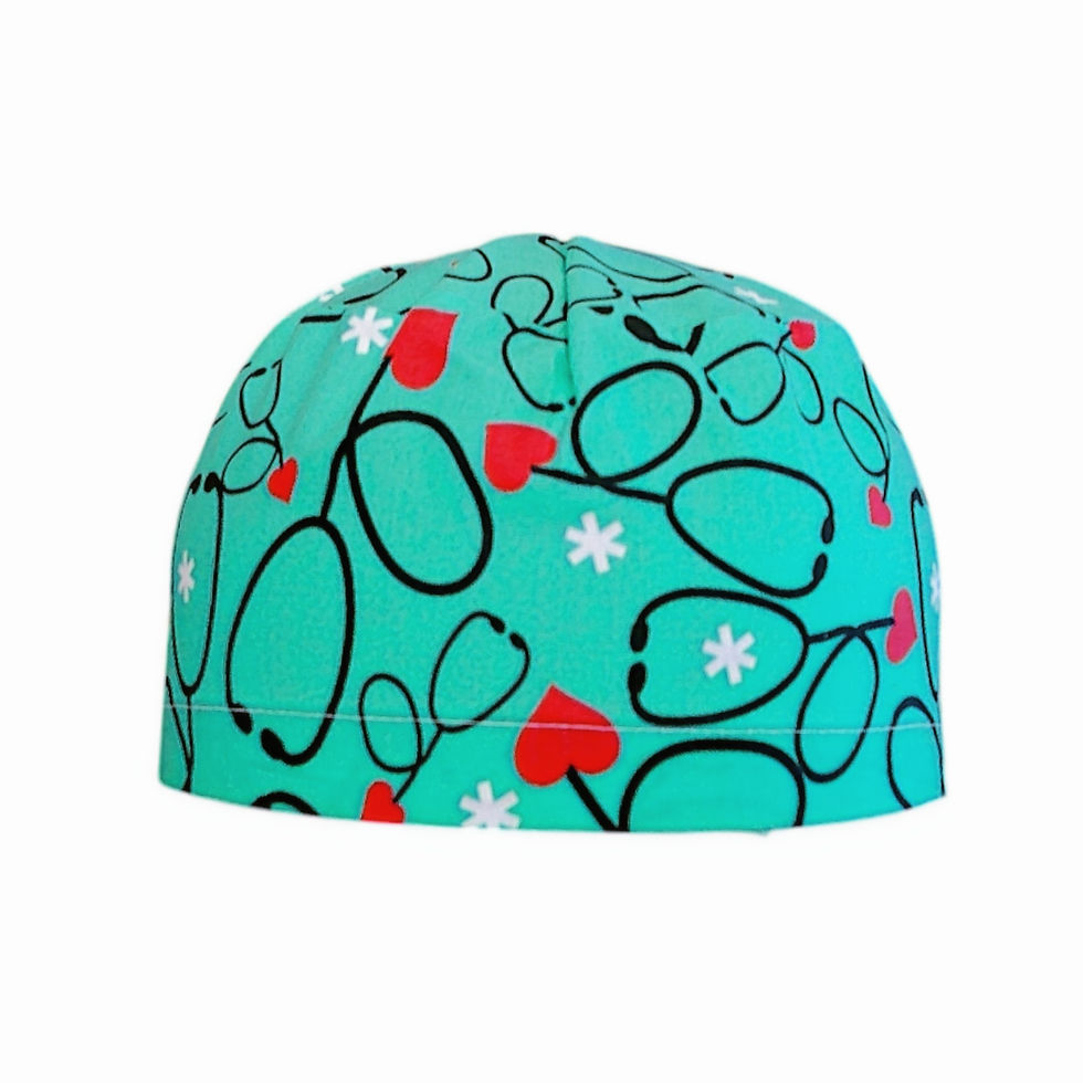 Miniaturbild: calot de bloc en coton motif stéthoscope