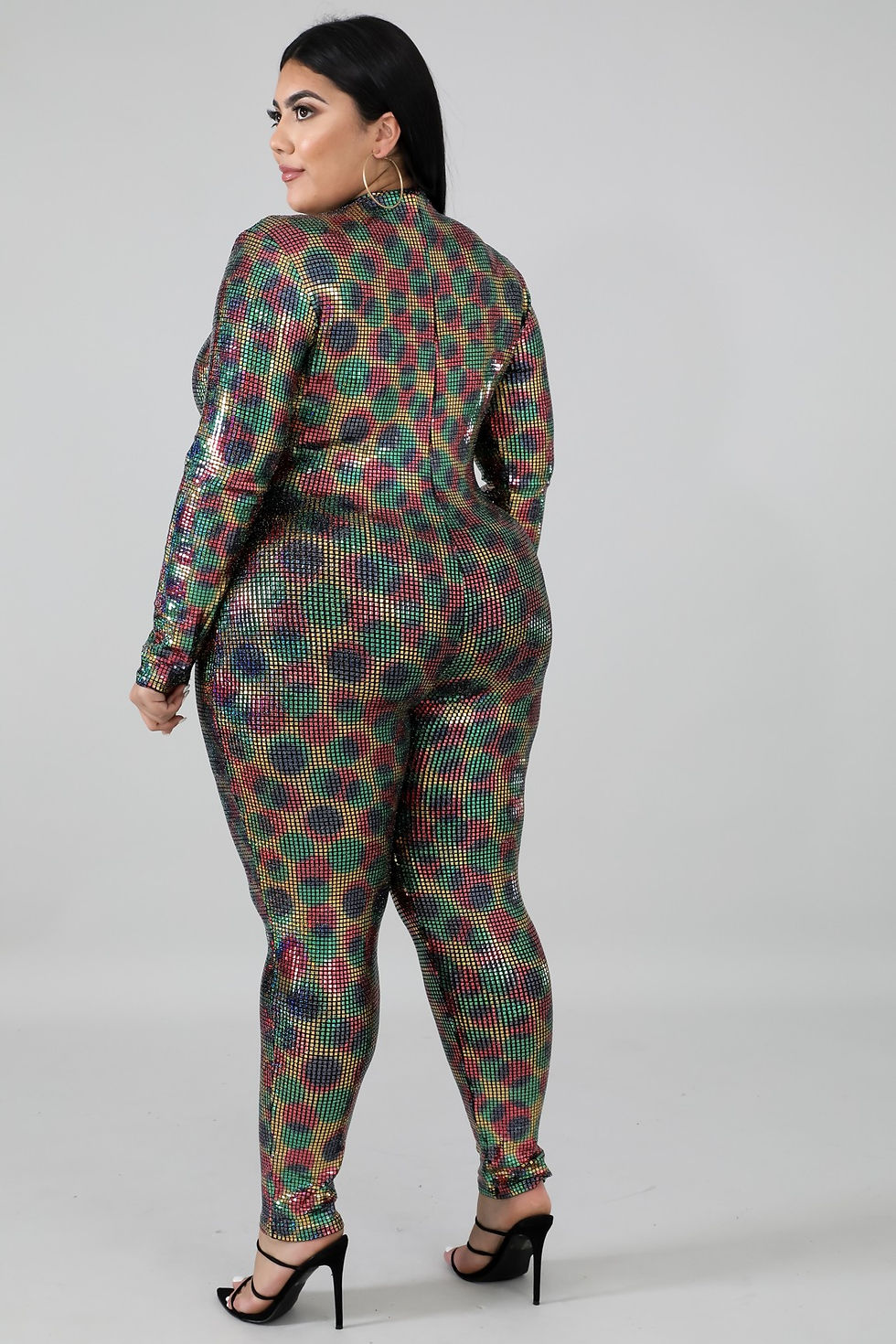 Thumbnail: Plus Size Color Dazzle Jumpsuit