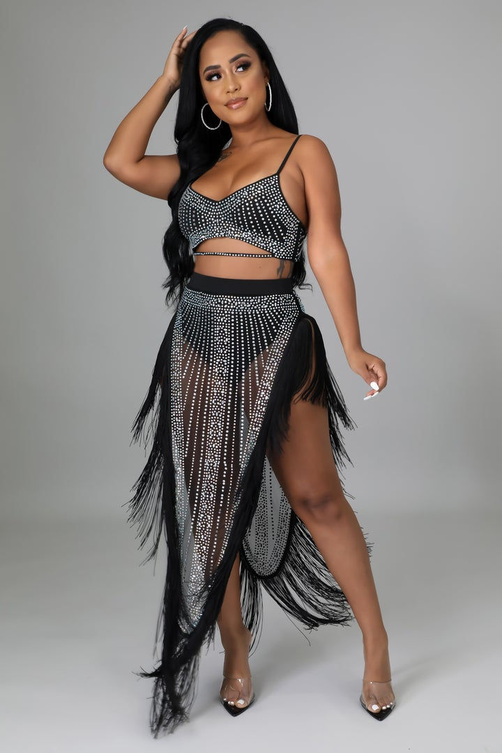 Rhinestone Sheer Set