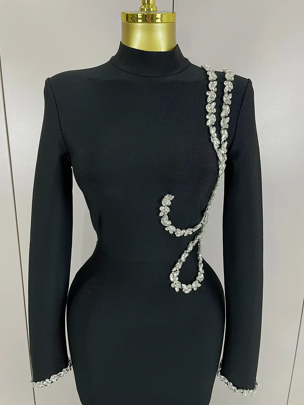 Thumbnail: Handmade Elegant Black Dress