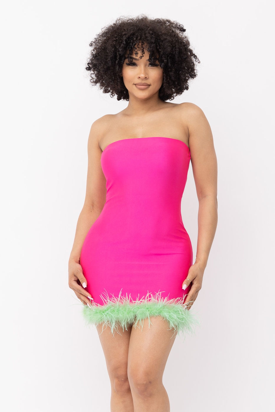 Feather Tube Dress