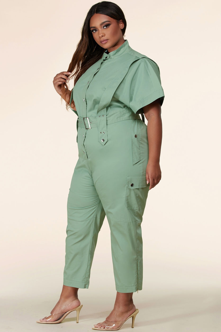 Thumbnail: Plus Size Sage Jumpsuit