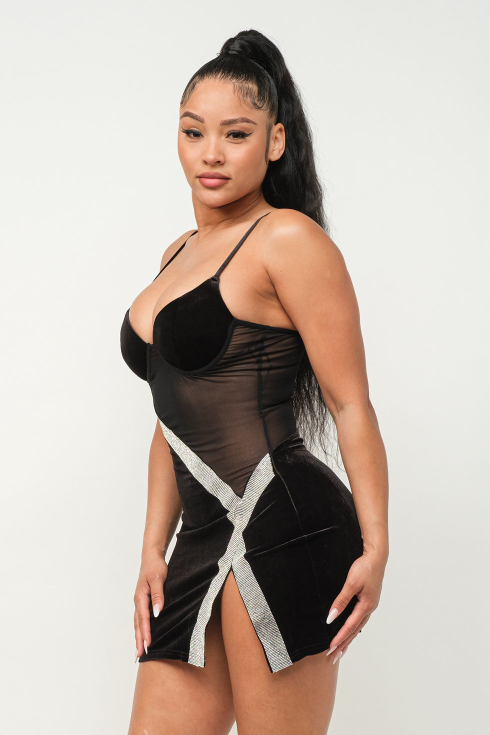 Thumbnail: Side Slit Mini Dress
