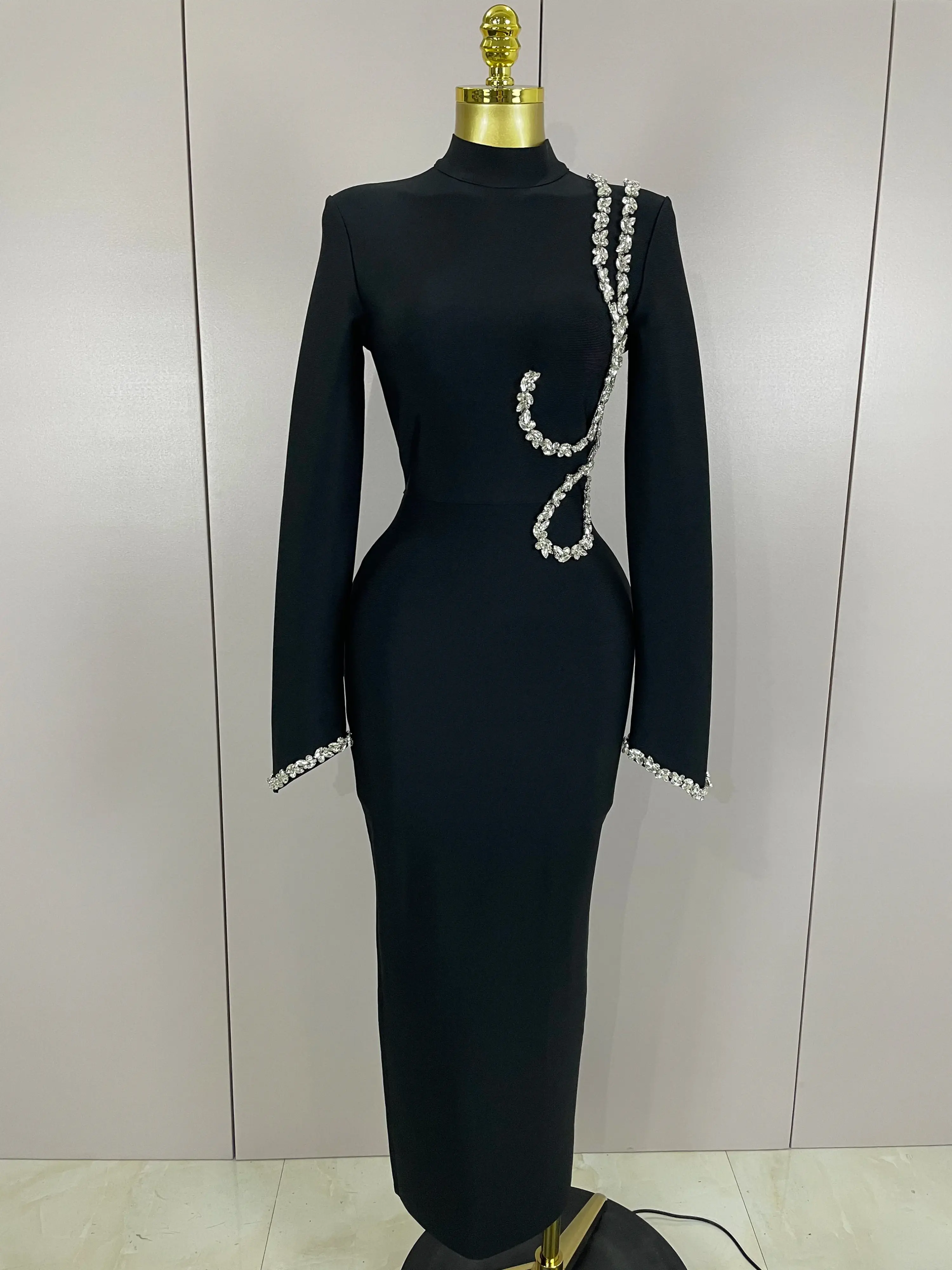 Handmade Elegant Black Dress