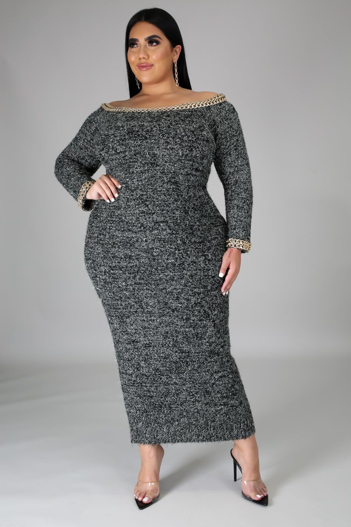 Plus Size Chain Detail Dress