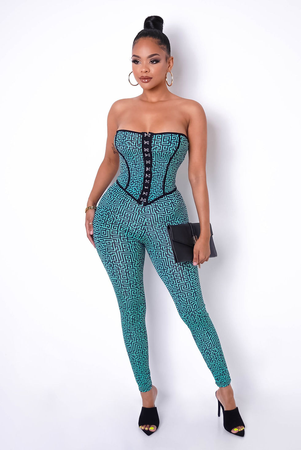 Blue Two Piece Pants Set