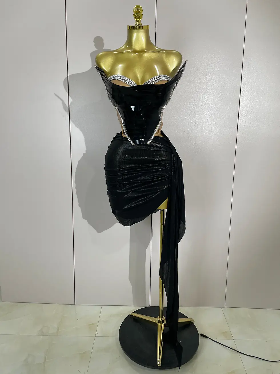 Thumbnail: Handmade Gold Sequin 2pc Set