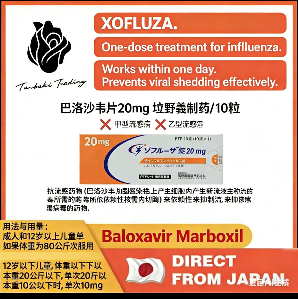 xofluza20mg/10tablets