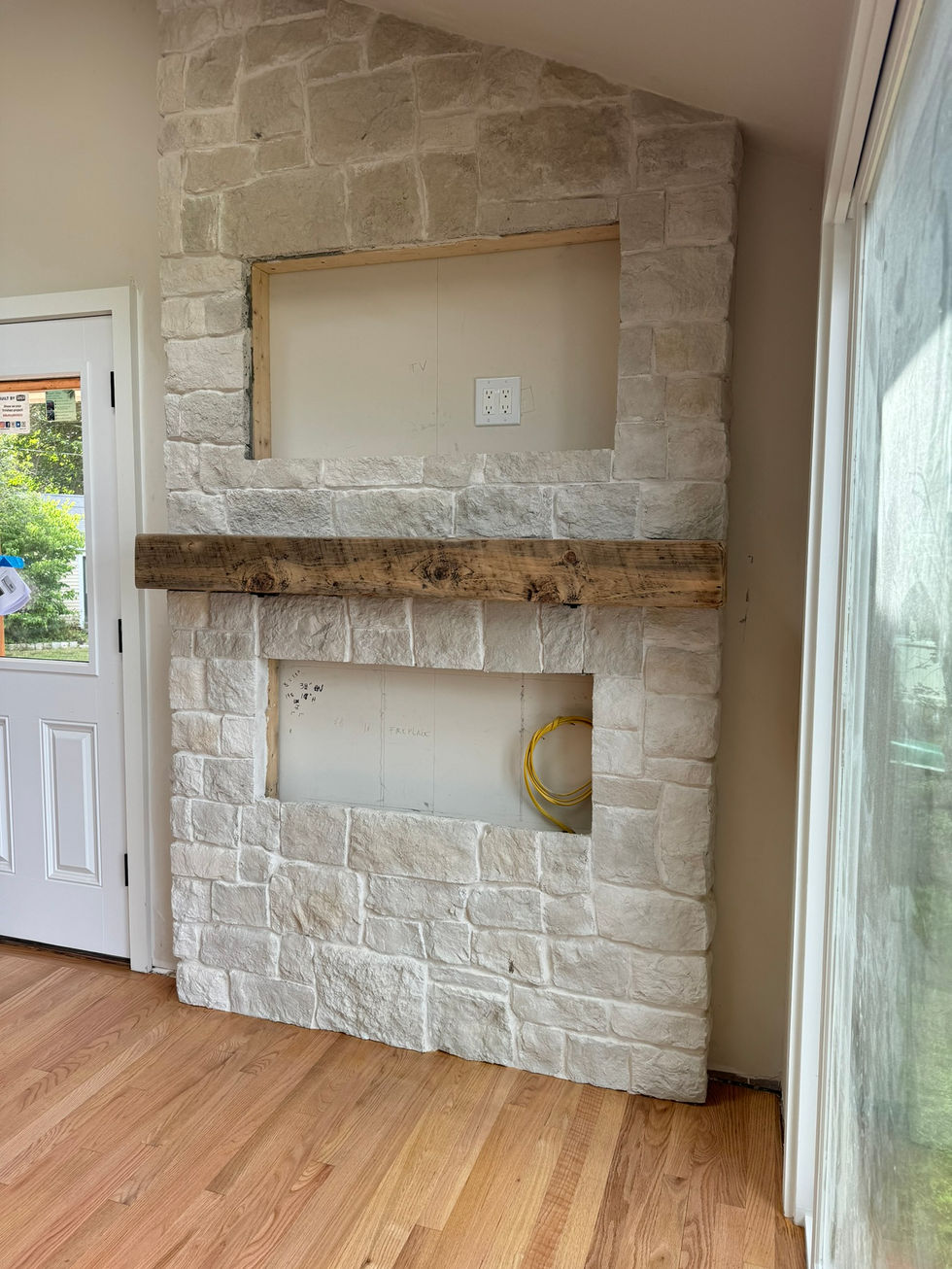 Accent Mantle from 250 Year Old Wood (~6" x 6")