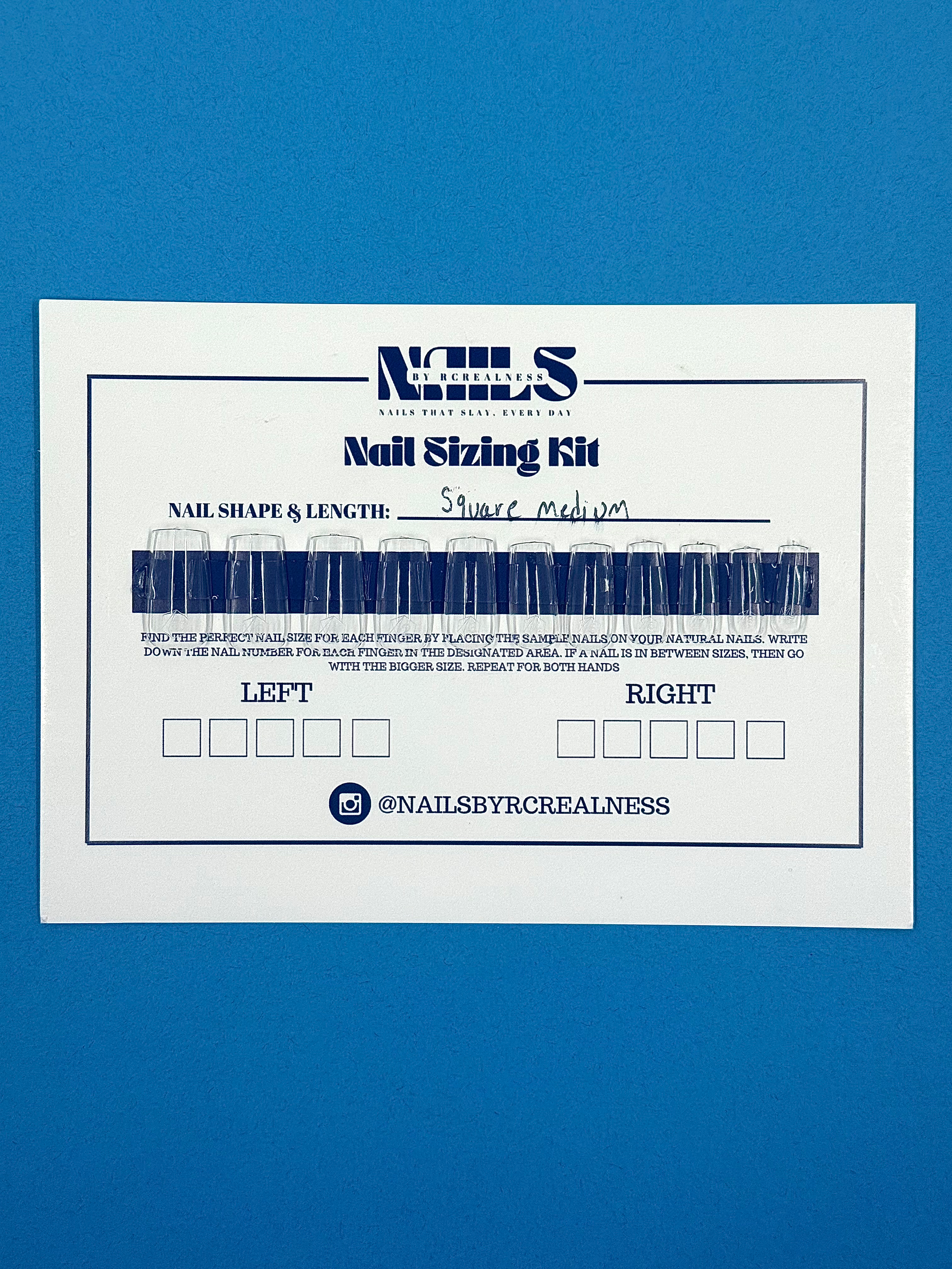 Nails Sizing Kit