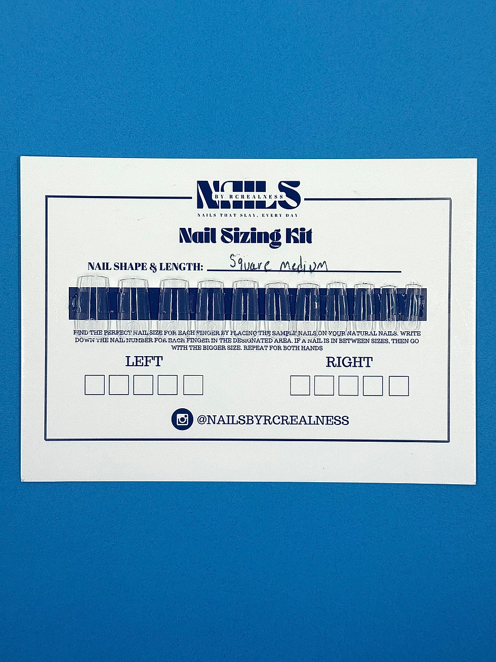 Nails Sizing Kit