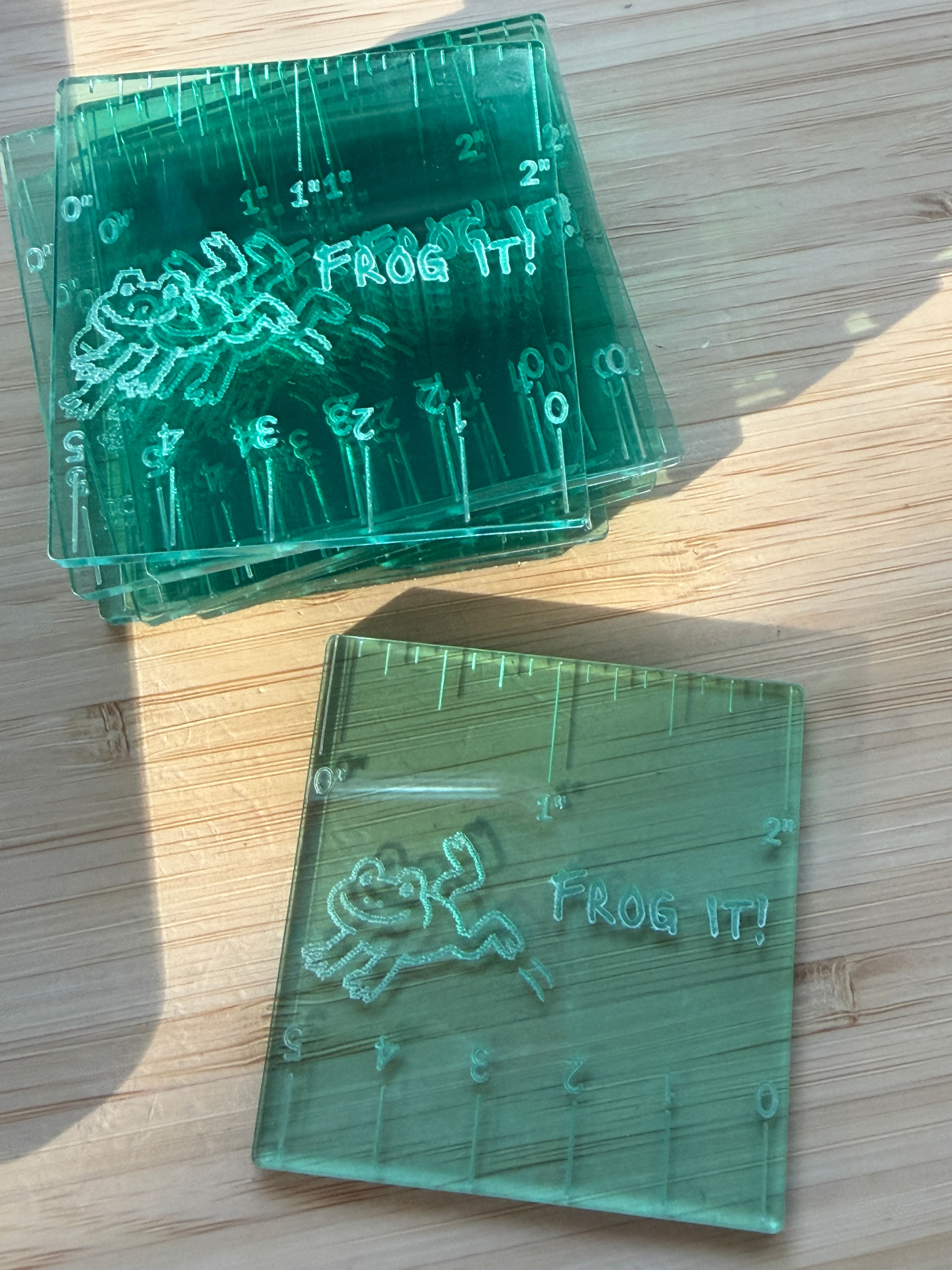 Frog It 2 Inch Square Ruler