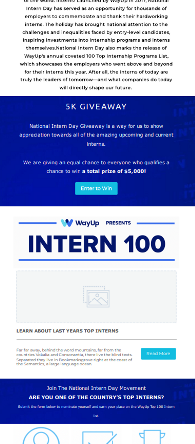 Intern 100 Giveaway — WayUp
