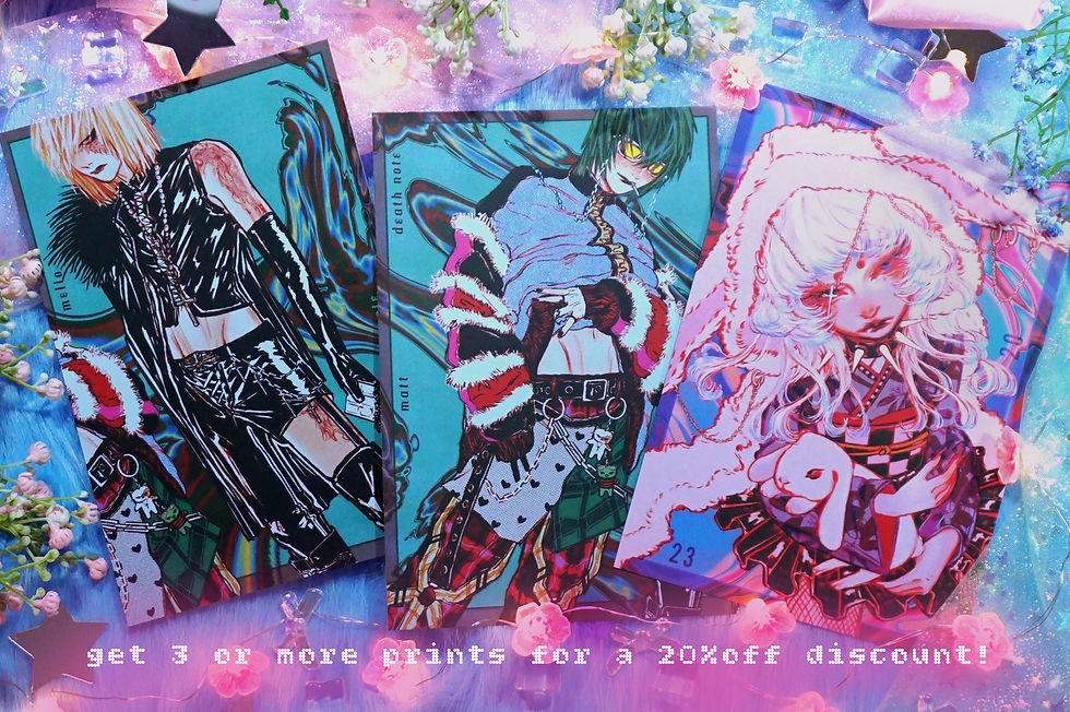 Thumbnail: rabbit girl print A5