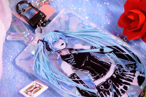 dark miku keychain | merobear.com