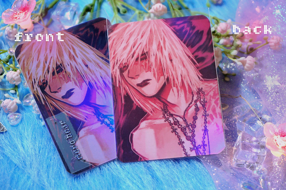 Thumbnail: mello crosses holo photocard