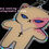 Thumbnail: mello kitty holo keychain