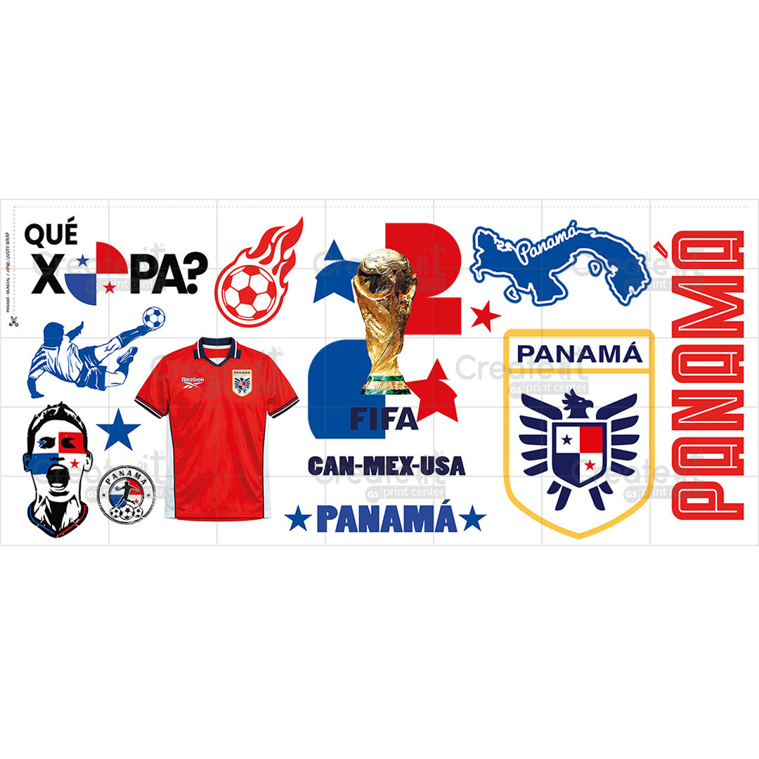 WRAP - PANAMA - 4.5"x 10"