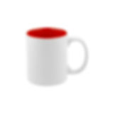 TAZA INTERIOR  DE COLOR ROJO 11OZ SUBLIMABLE
