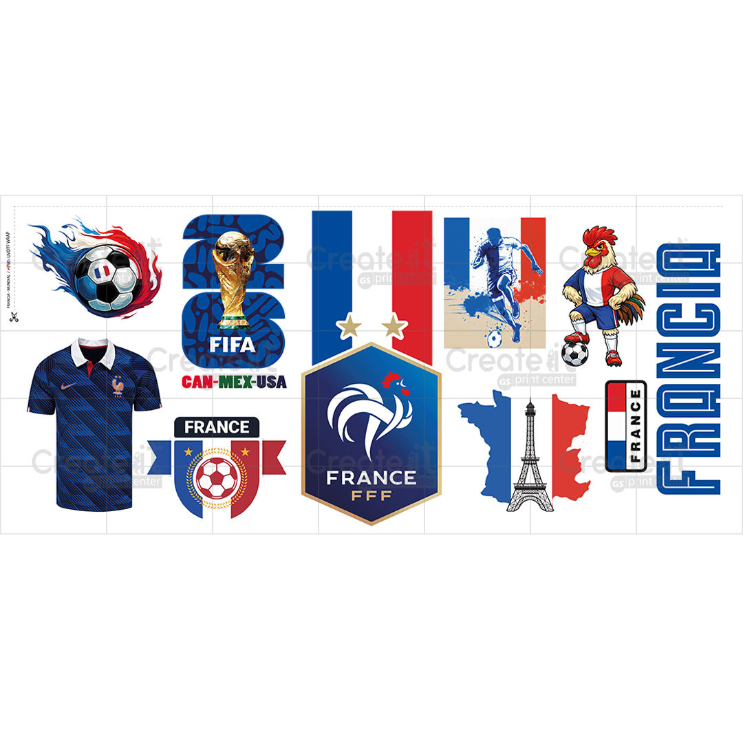 WRAP - FRANCIA - 4.5"x 10"