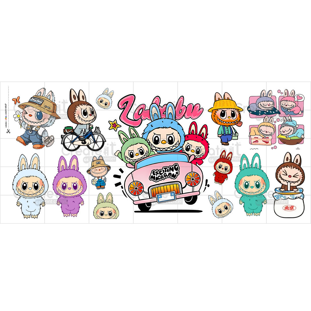 WRAP - LABUBU - 4.5"x 10"