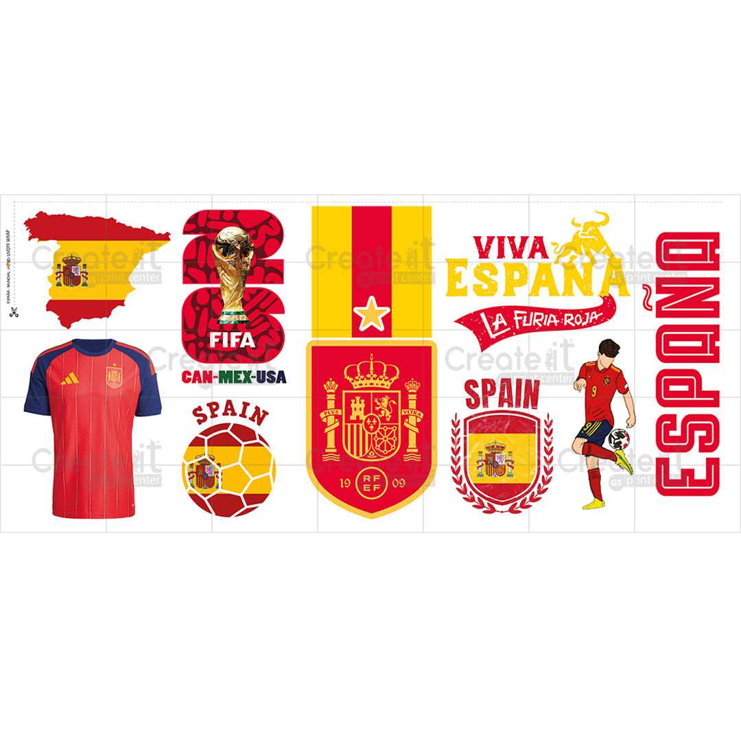 WRAP - ESPAÑA - 4.5"x 10"