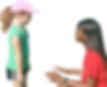 camp counselor interacting with camper