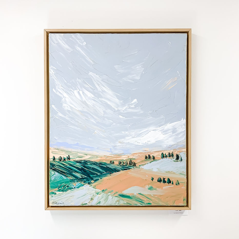 Thumbnail: 24x30" Field and Valley Study - No.4 (Framed)