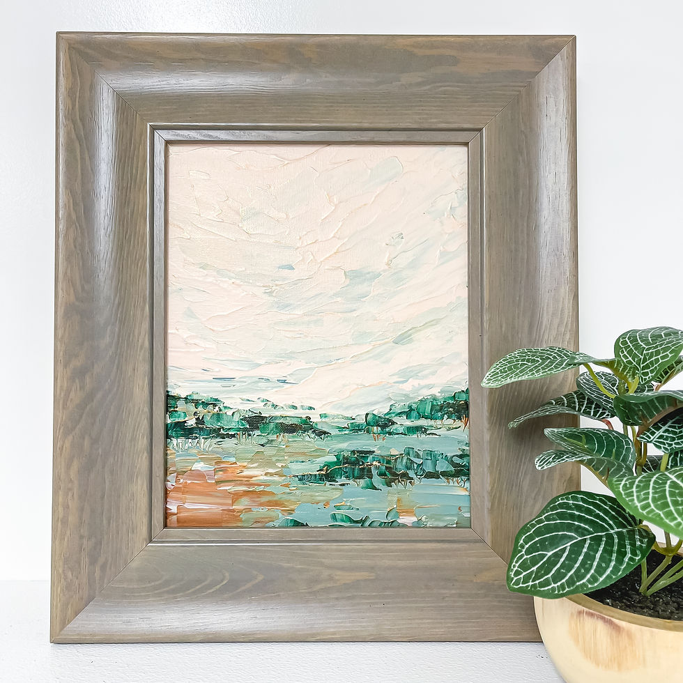 Thumbnail: 8x10" - Texture Landscape Study, No.7 Framed