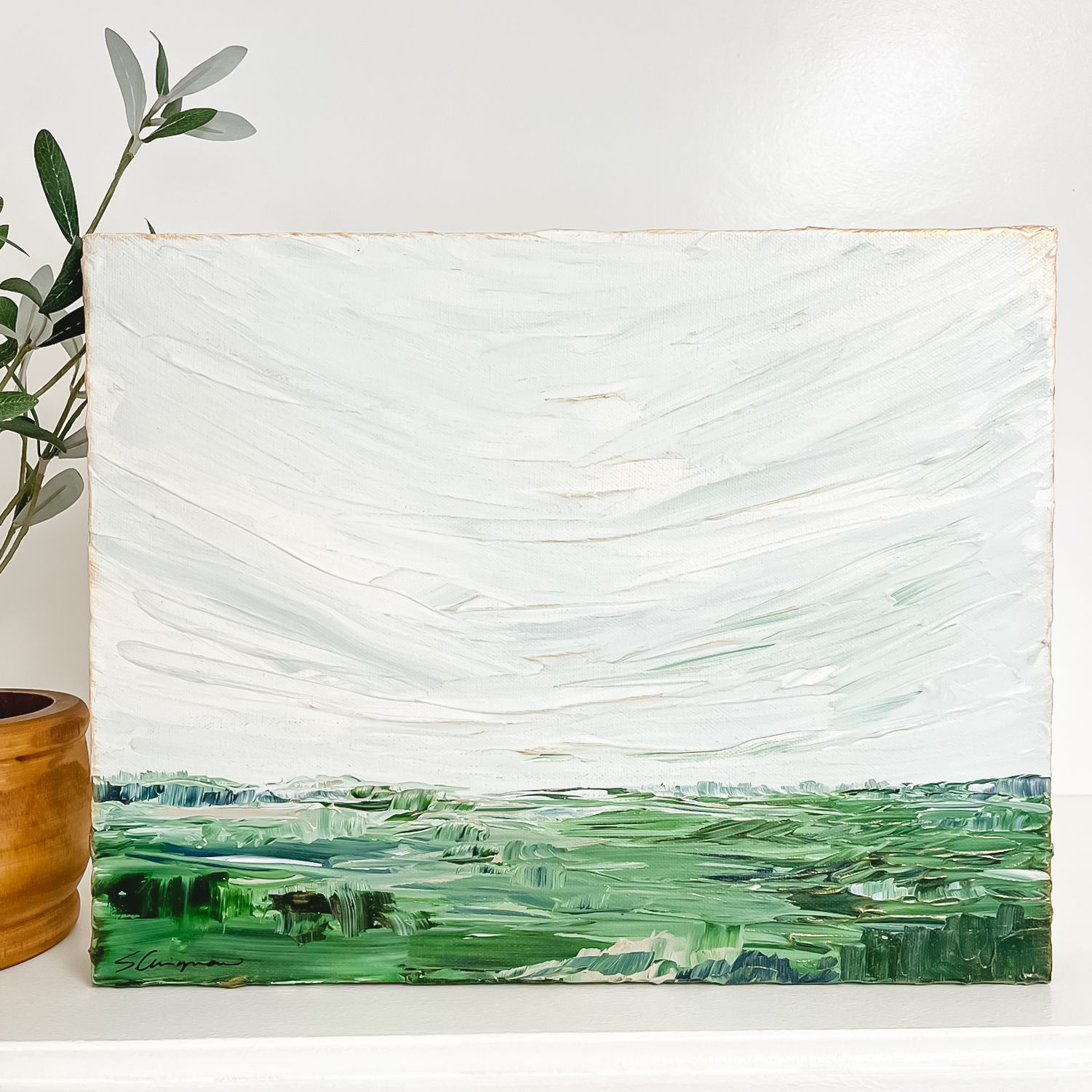 11x14" - Green Spring Landscape, No.2