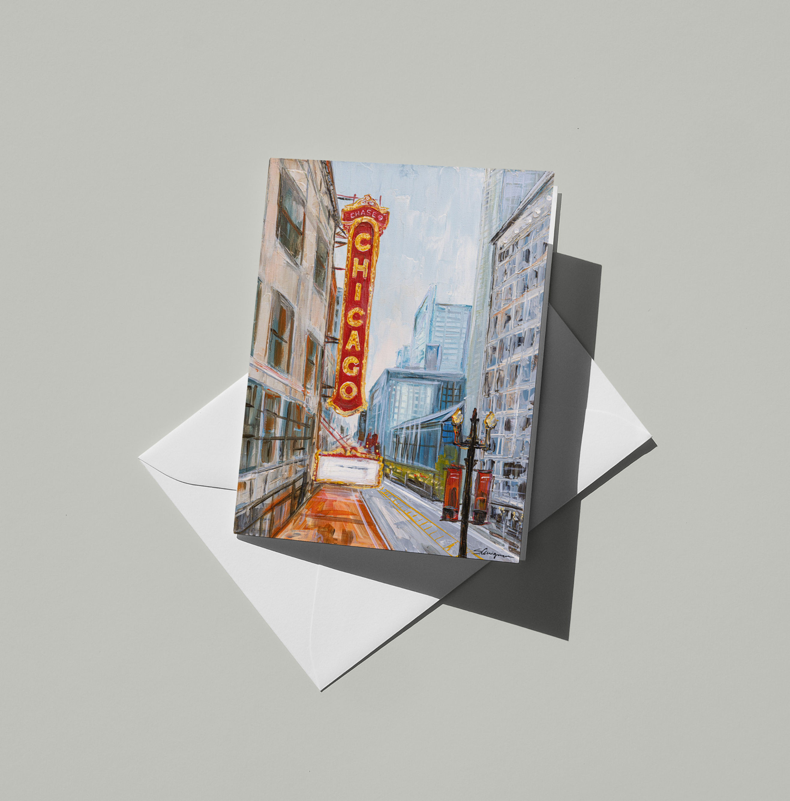 The Chicago Theatre - A2 Blank Folded Card