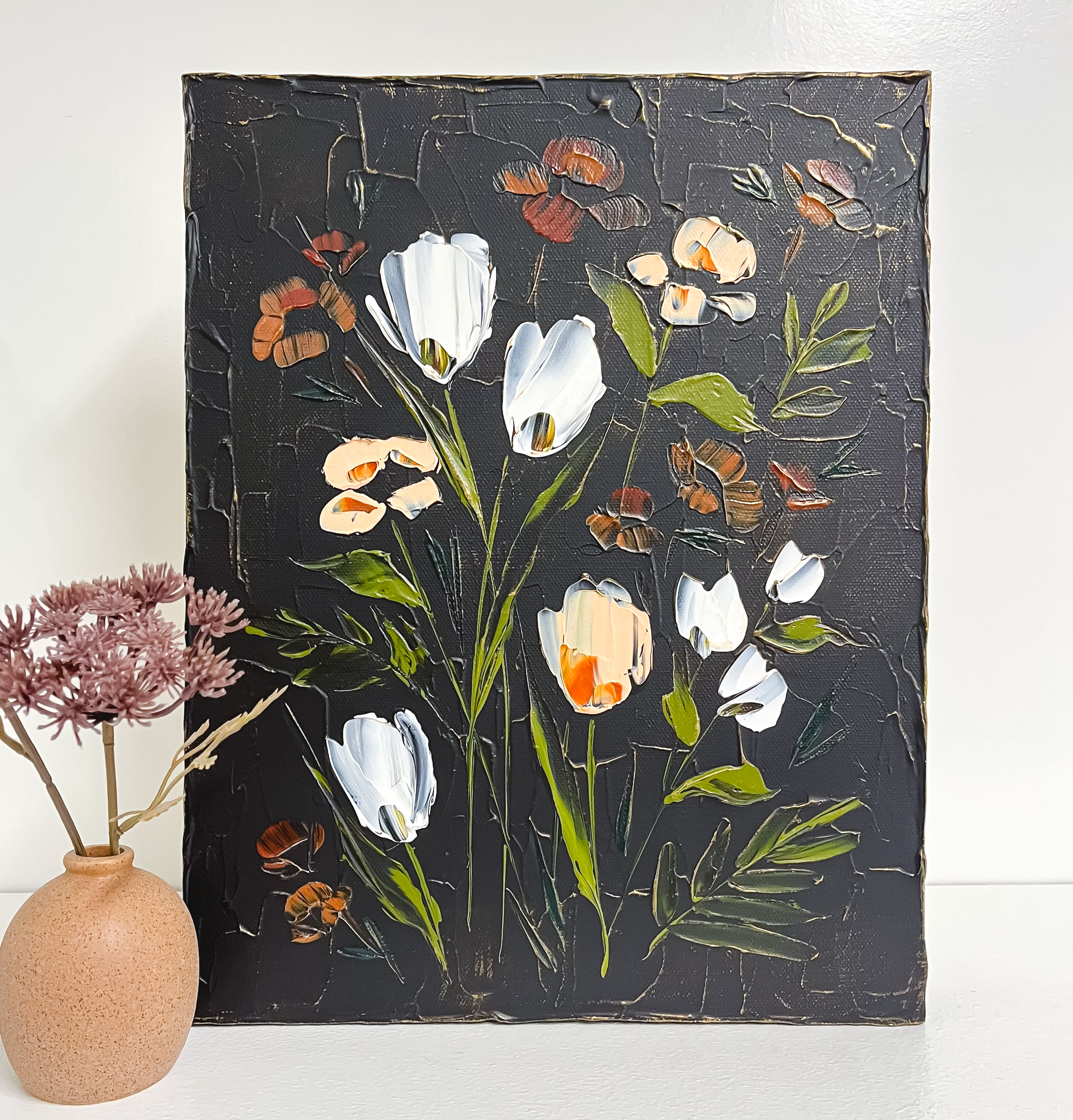 11x14" - Moody Florals, No.6