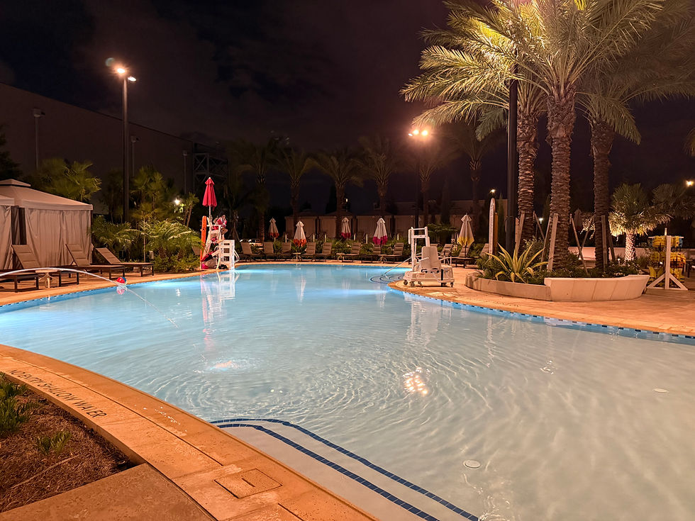 Pool at night 
