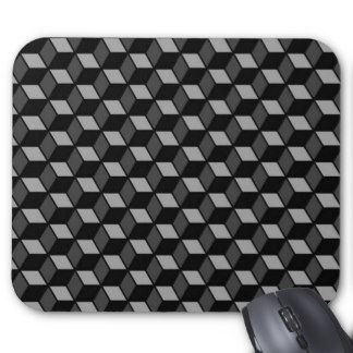 schwarze_optische_Täuschung_3D_Mousepads