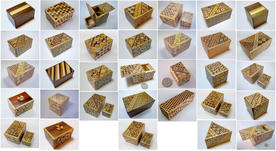 Japanisch Holz-puzzle-box Hergestellt in Japan