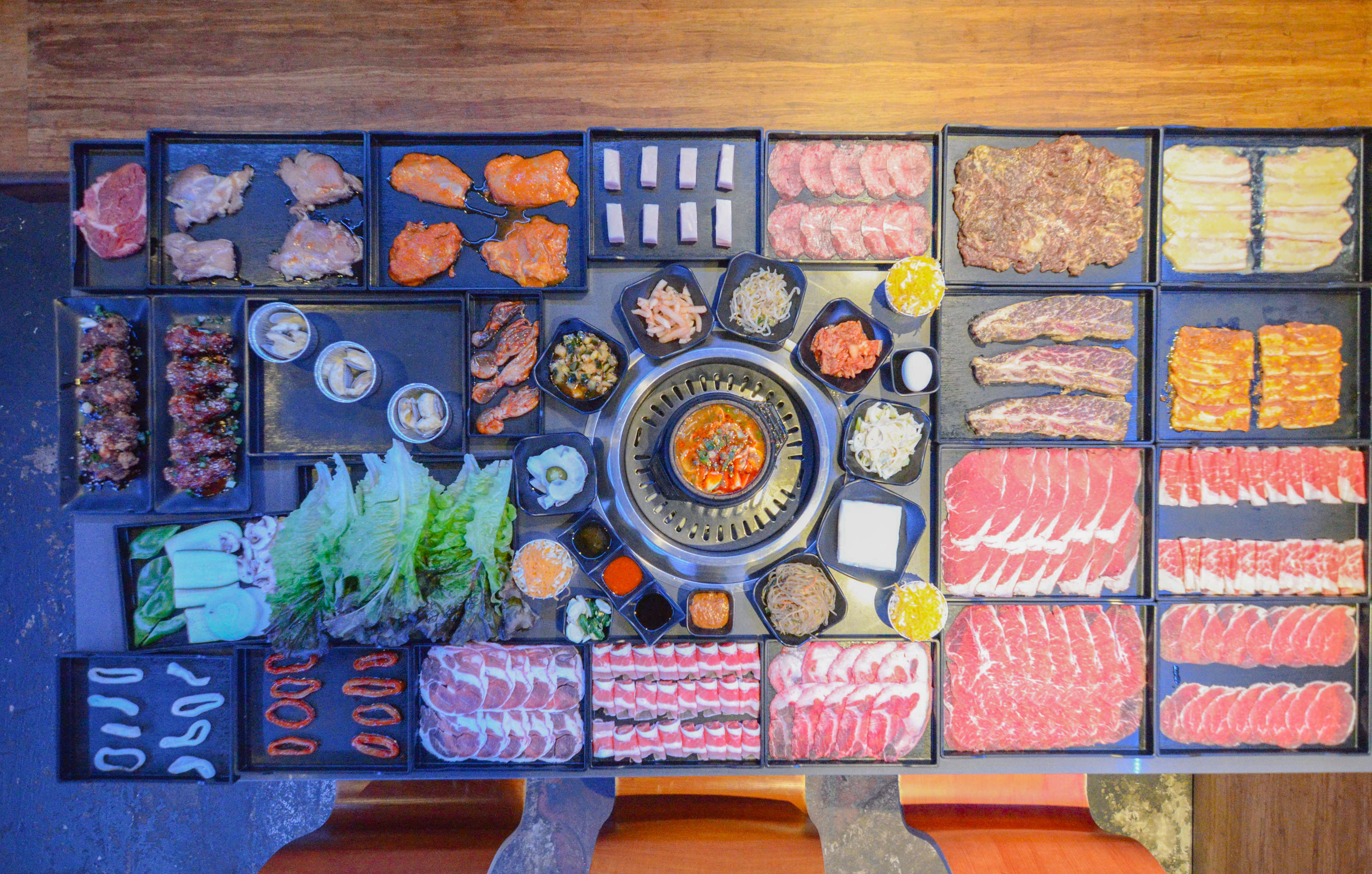 Arranged Food and Objects