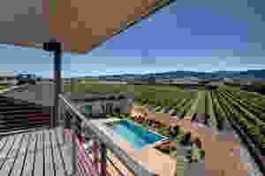 View from the top of the wine tower.