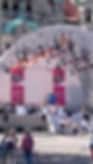 Podium for the music at the Kirchentag
