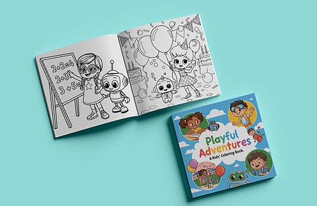 Playful Adventures A Kids' Coloring Book