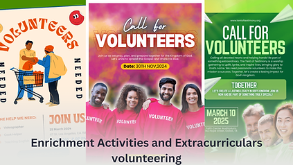 Enrichment Activities and Extracurriculars volunteering Collage.png