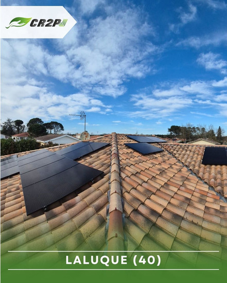 Installation de 16 panneaux à Laluque 