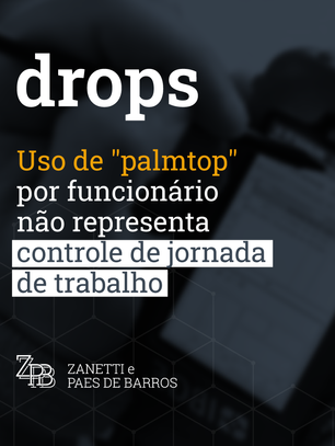 Uso de “palmtop” por funcionário não representa controle de jornada de trabalho