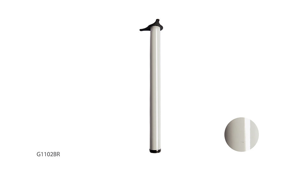 Miniatura: PE  DE MESA RETO BRANCO 70CM